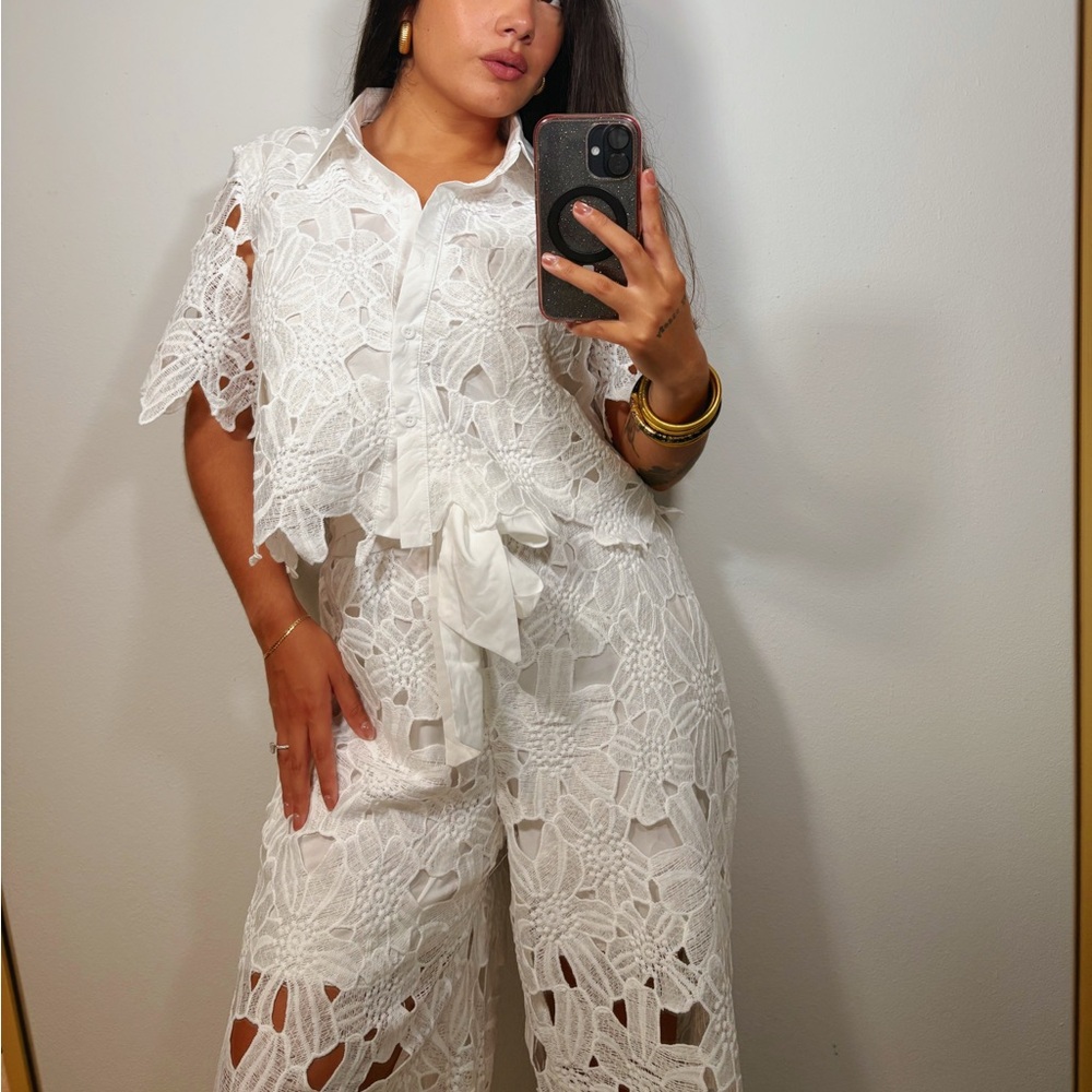 Elegant White Lace Jumpsuit